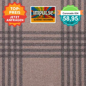 Alt-Text: Farb- und Strukturmuster von Girloon Coronado 034 – strapazierfähiger Objektvelours